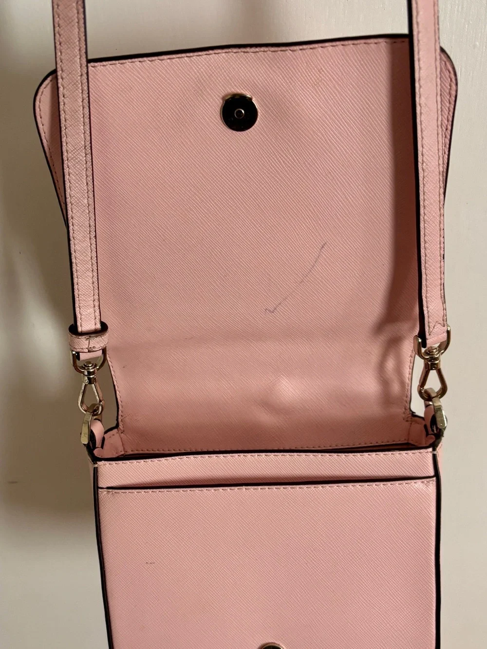 kate spade Pink Saffiano Leather Crossbody Top-Handle Bag